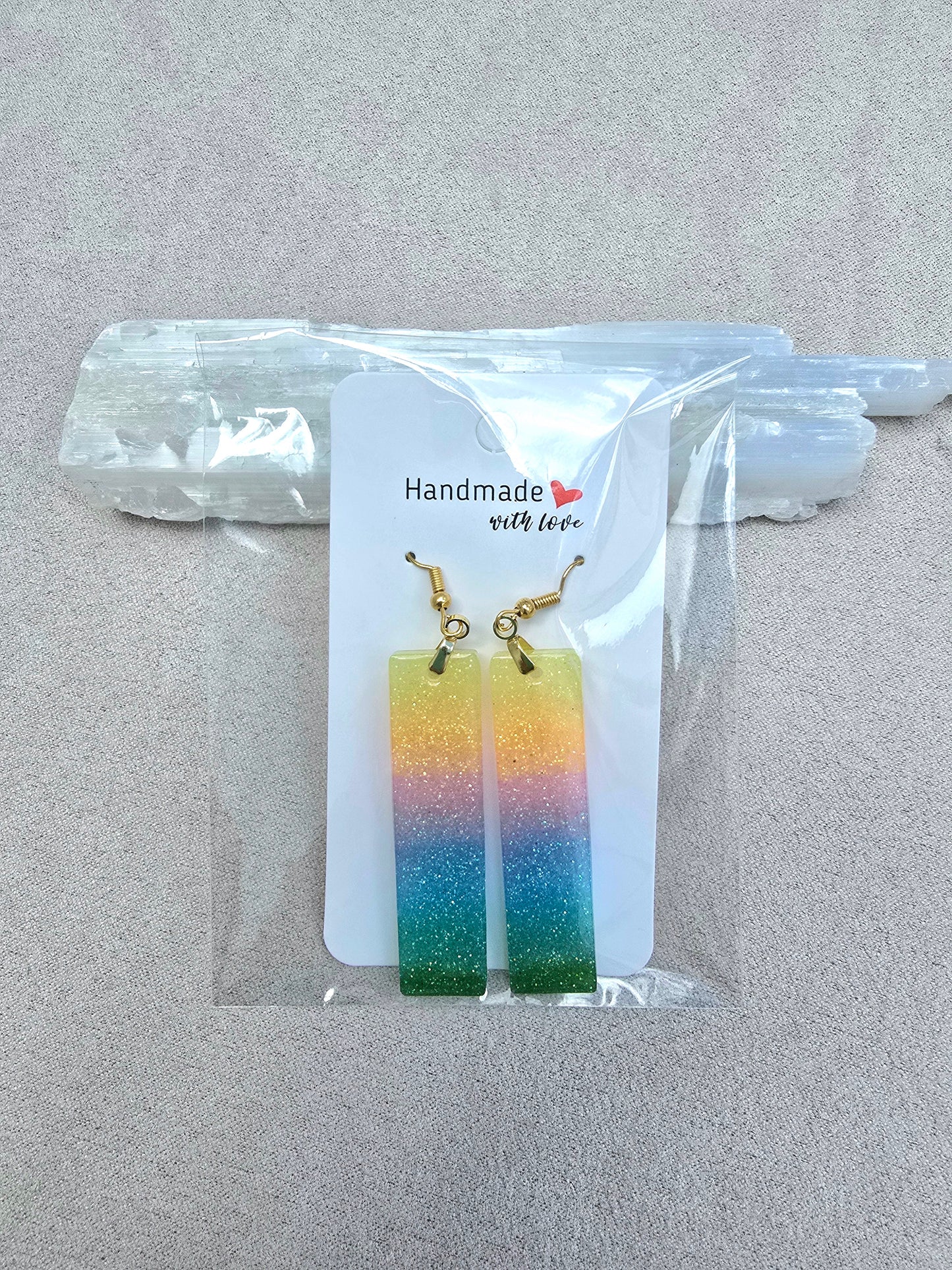 Luminous Rainbow earrings.