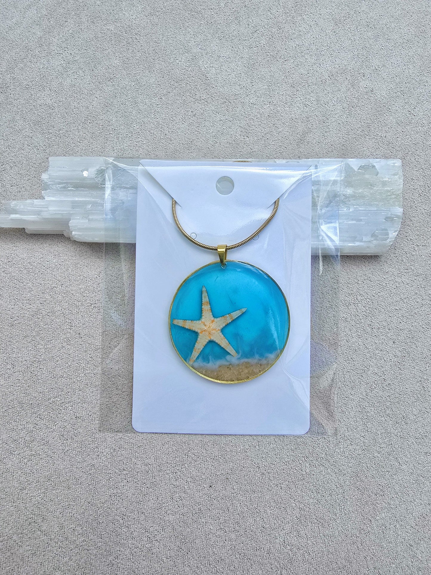 ARIEL IN THE SAND necklace.