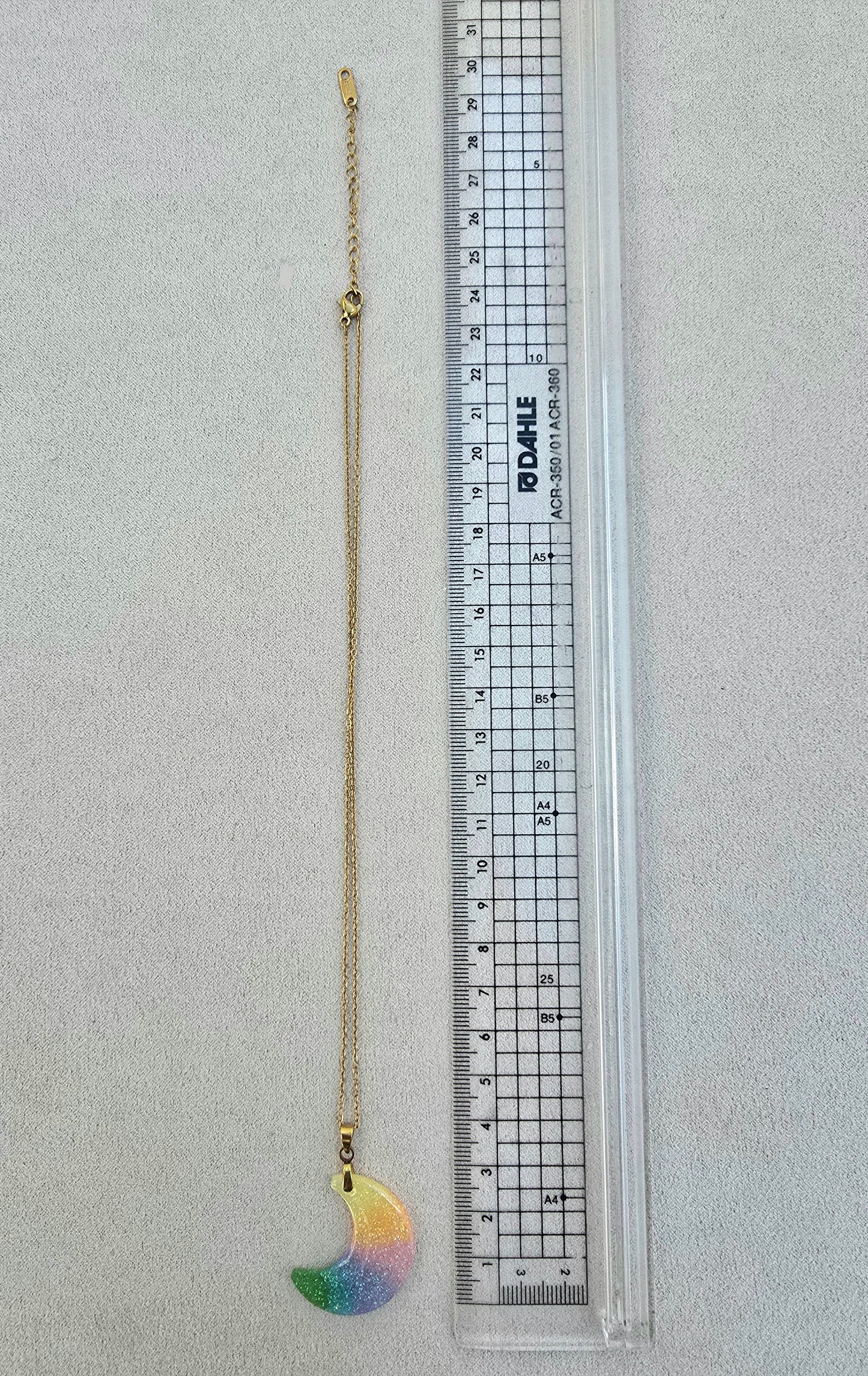 HALF MOON RAINBOW Necklace (live)