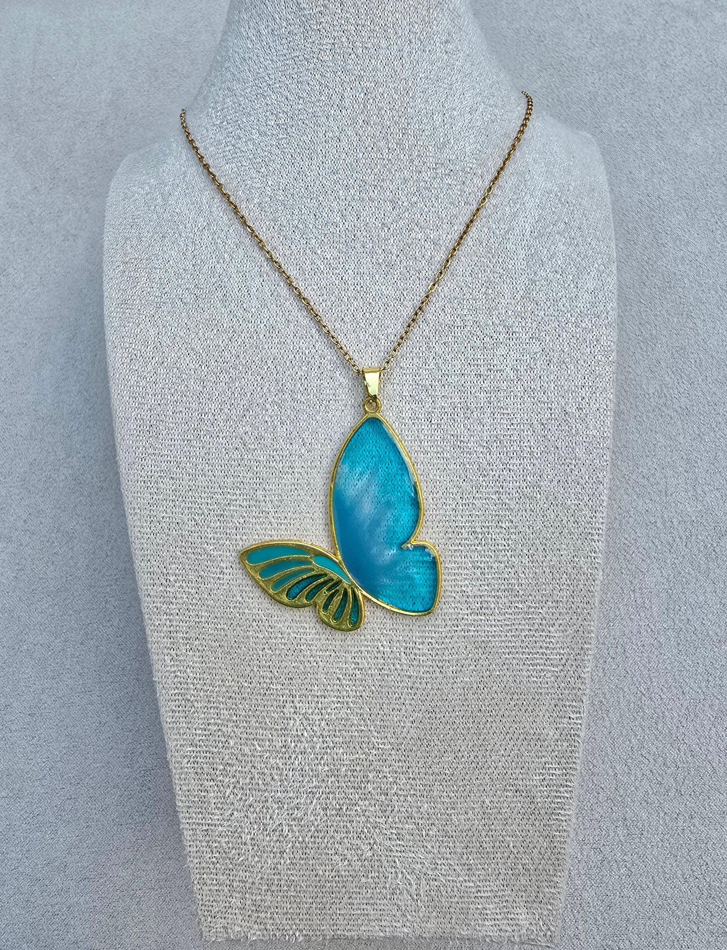 Collar MARIPOSA TURQUESA (live)