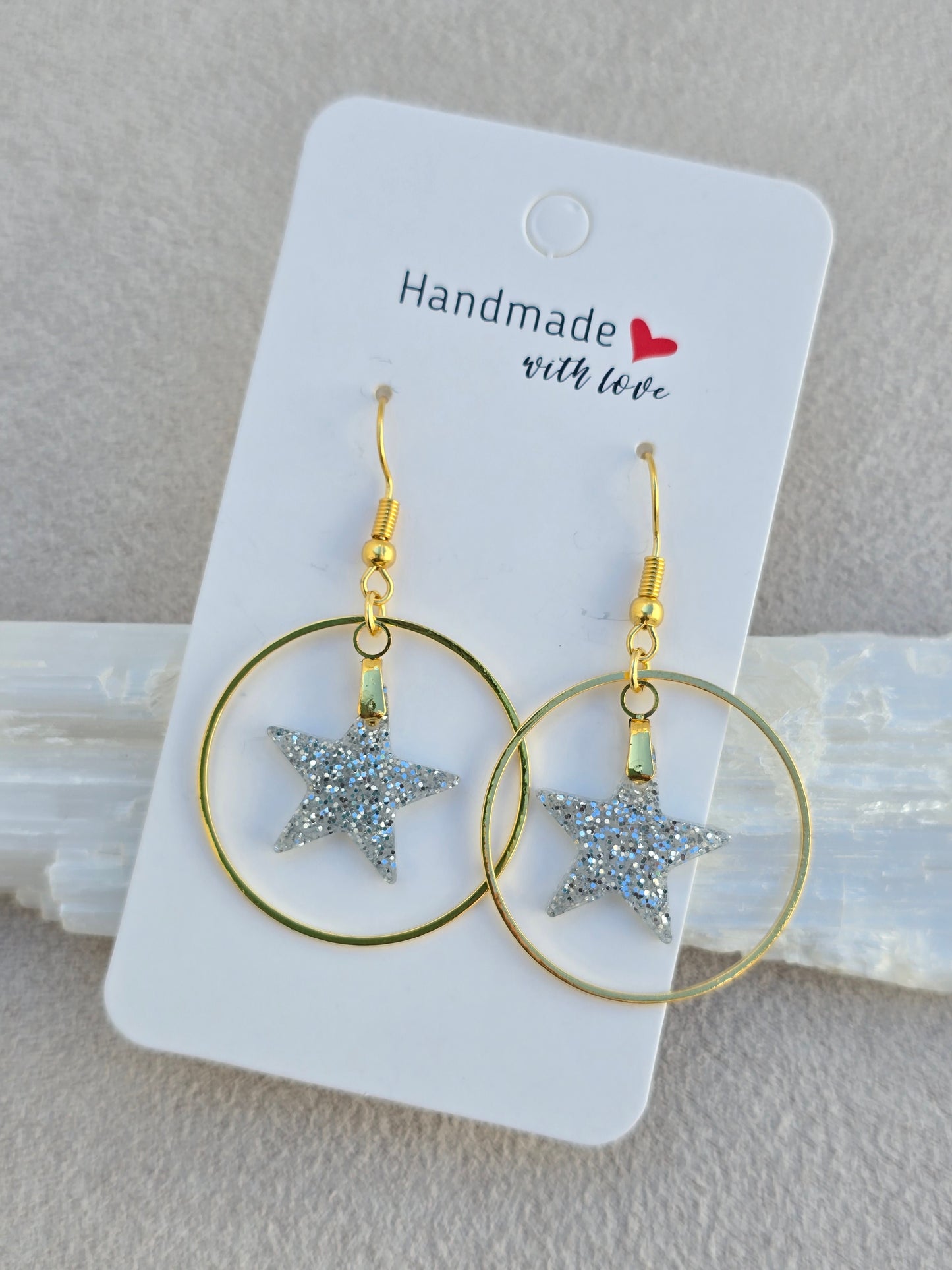 Pendientes ESTRELLAS PLATIDORADAS (live)