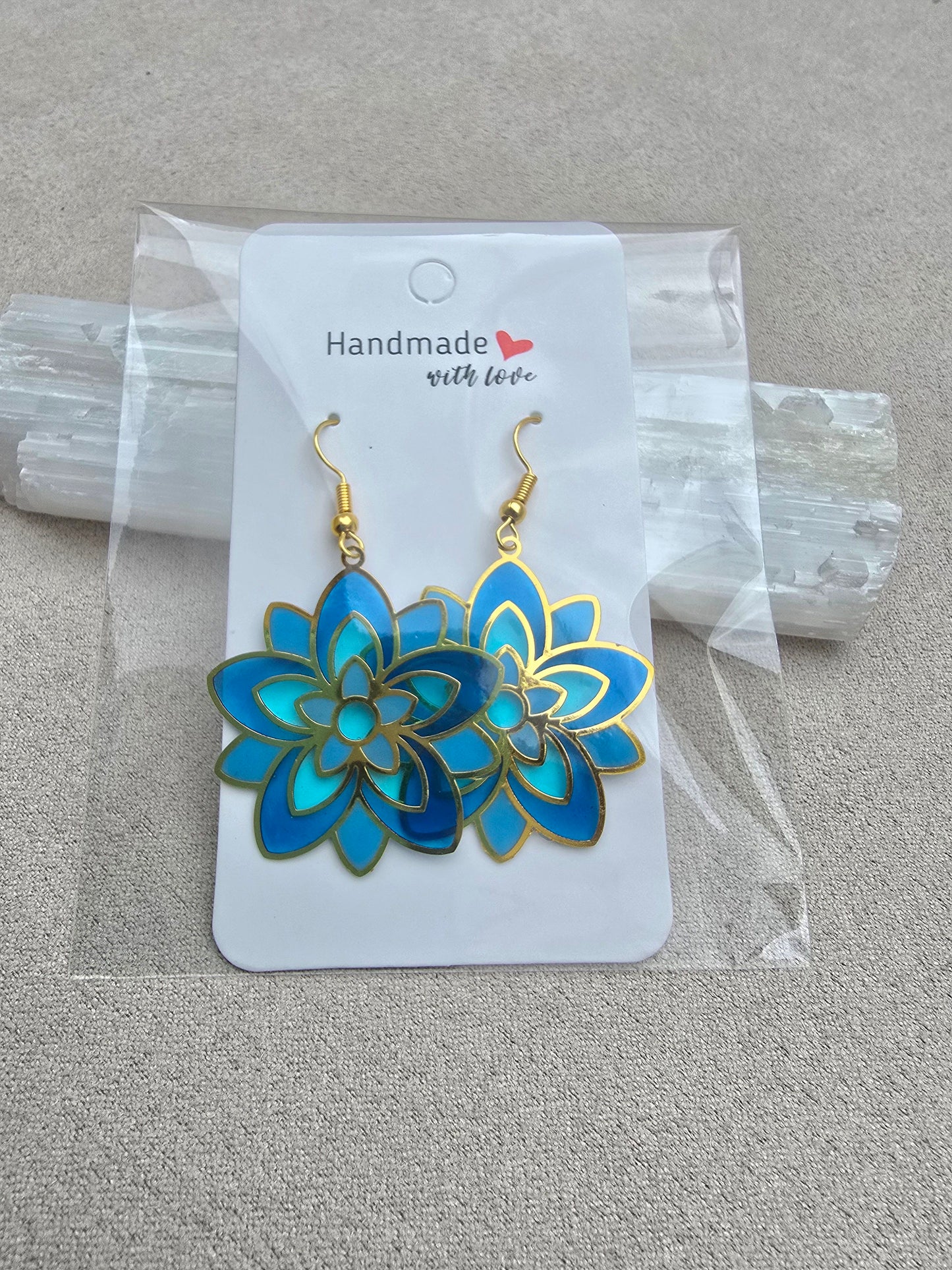 Pendientes FLOR MANDALA CELESTINA.