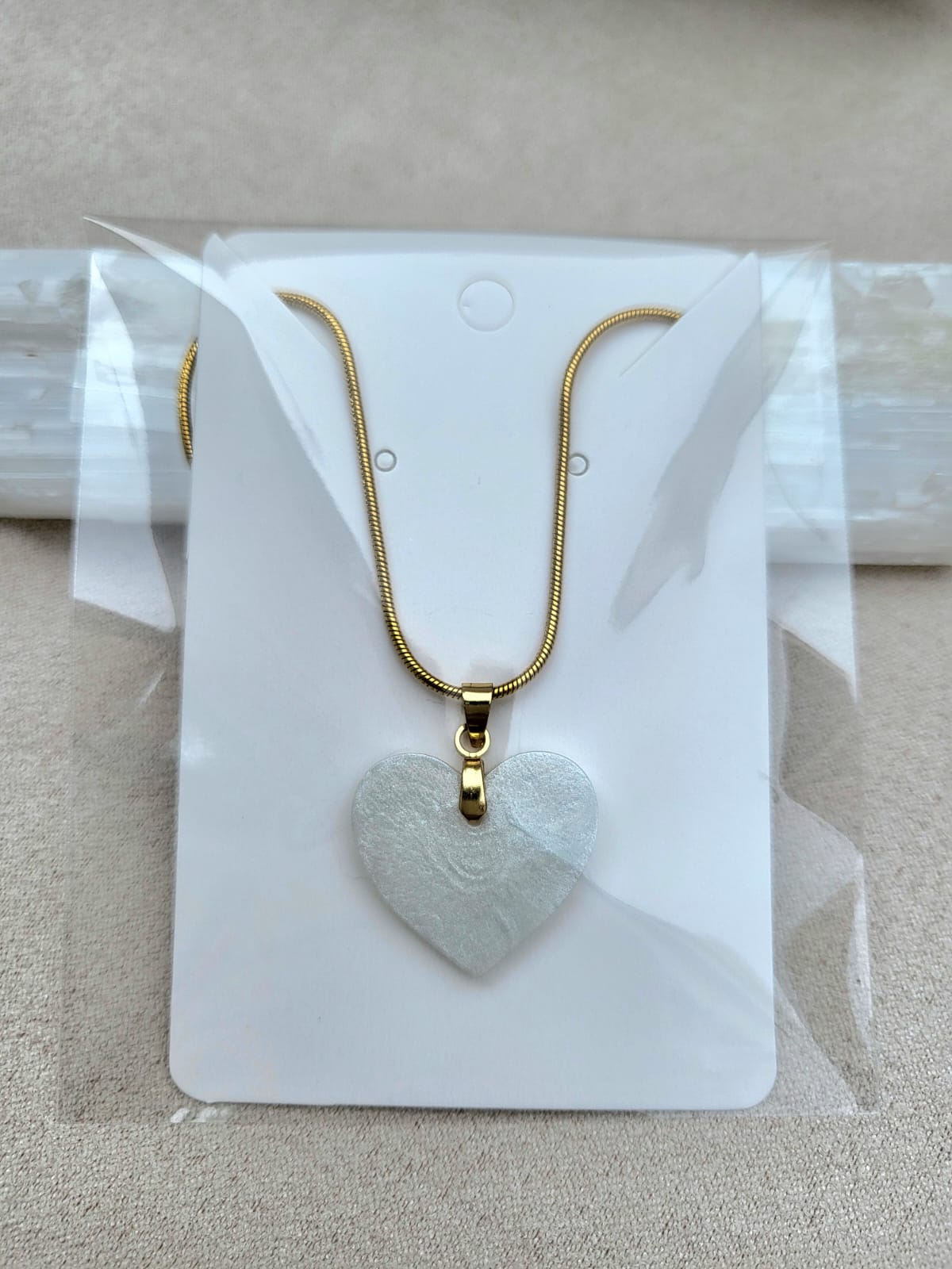 PEARL HEART necklace.