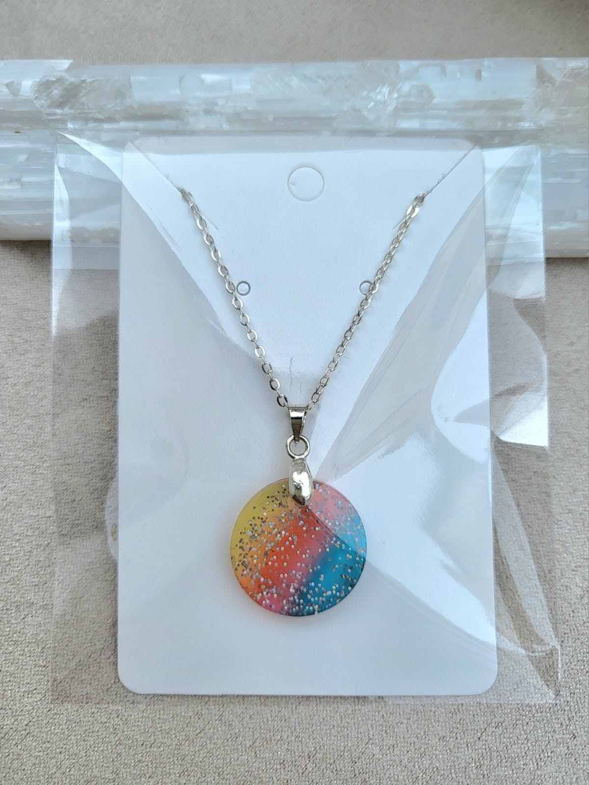 RAINBOW WHEEL necklace.