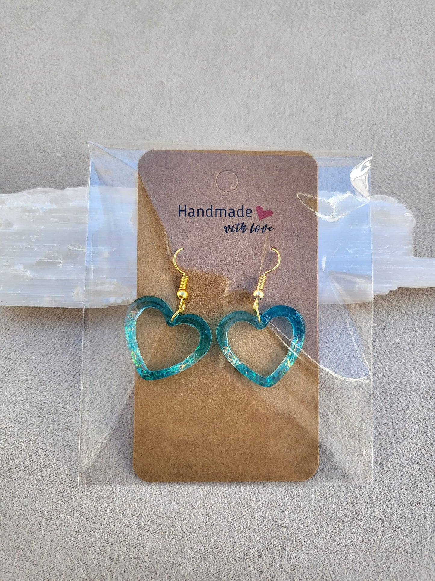 BLUE LOVE earrings.